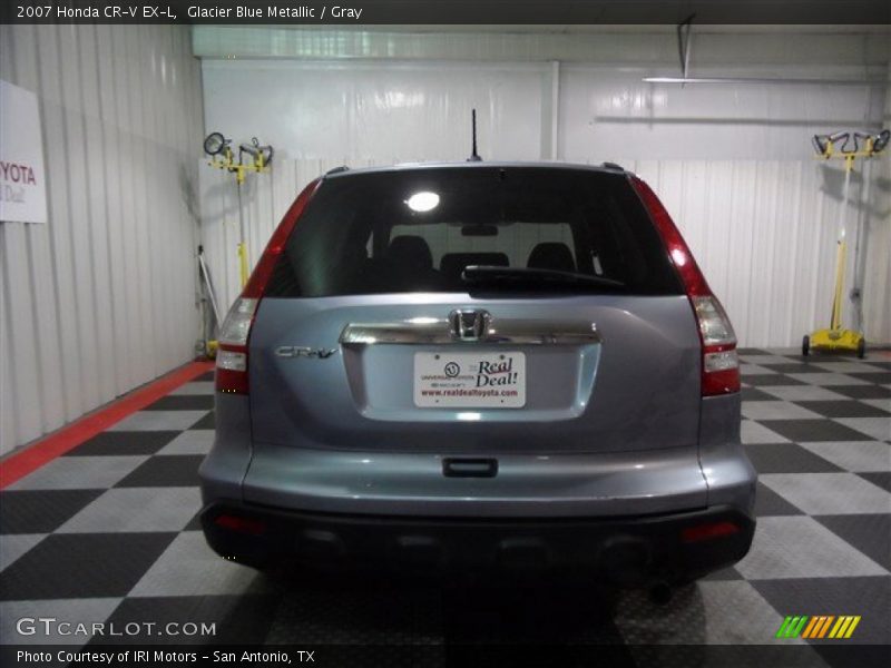 Glacier Blue Metallic / Gray 2007 Honda CR-V EX-L