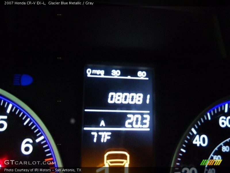 Glacier Blue Metallic / Gray 2007 Honda CR-V EX-L