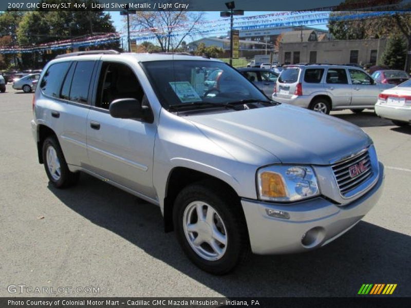 Liquid Silver Metallic / Light Gray 2007 GMC Envoy SLT 4x4