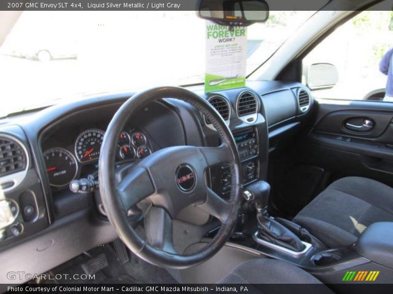Liquid Silver Metallic / Light Gray 2007 GMC Envoy SLT 4x4