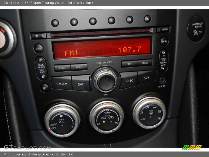 Controls of 2011 370Z Sport Touring Coupe