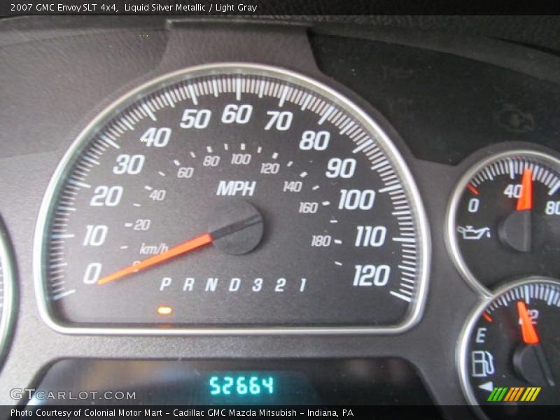 Liquid Silver Metallic / Light Gray 2007 GMC Envoy SLT 4x4