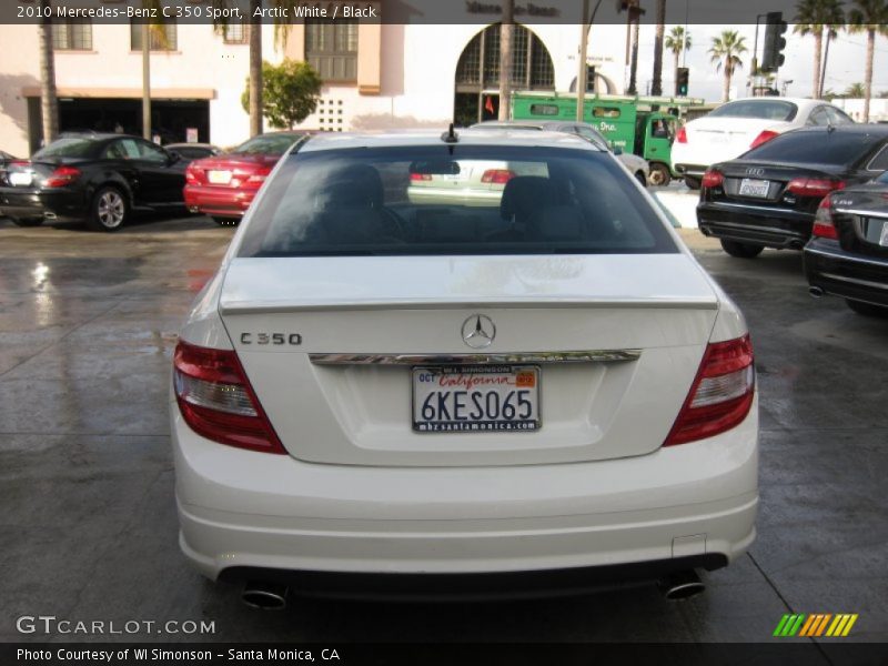 Arctic White / Black 2010 Mercedes-Benz C 350 Sport