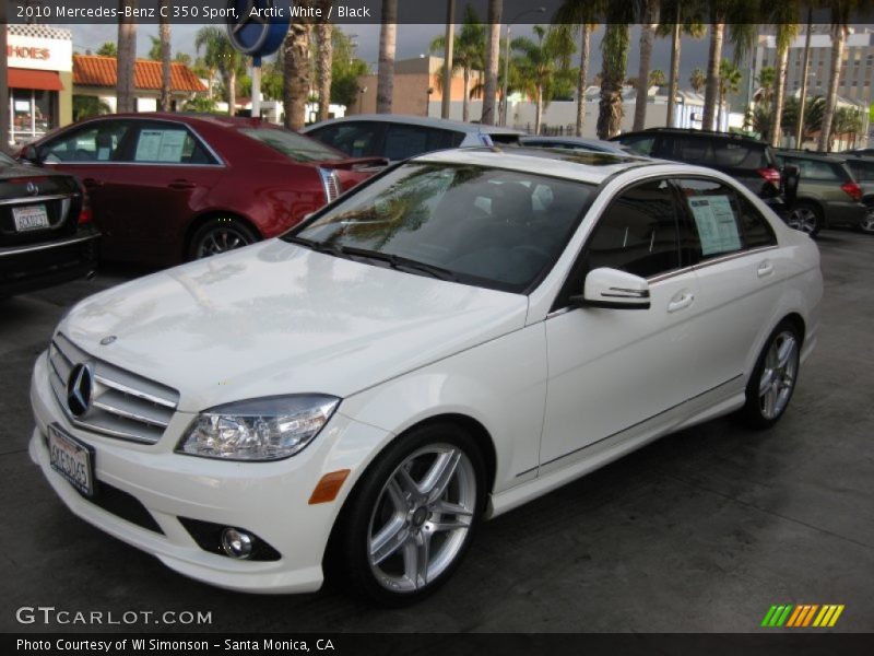 Arctic White / Black 2010 Mercedes-Benz C 350 Sport