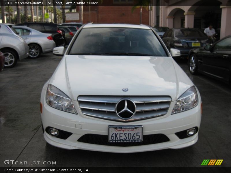 Arctic White / Black 2010 Mercedes-Benz C 350 Sport