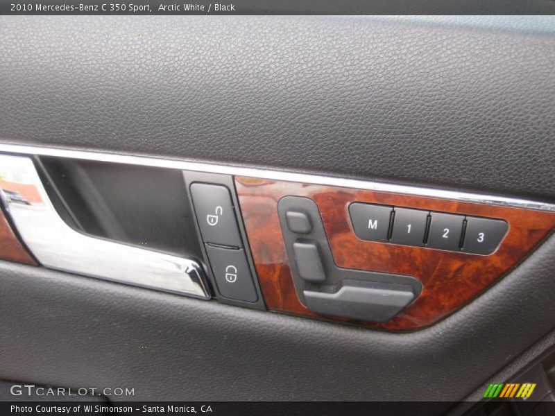 Arctic White / Black 2010 Mercedes-Benz C 350 Sport