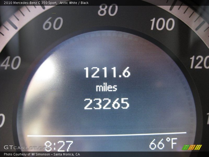 Arctic White / Black 2010 Mercedes-Benz C 350 Sport