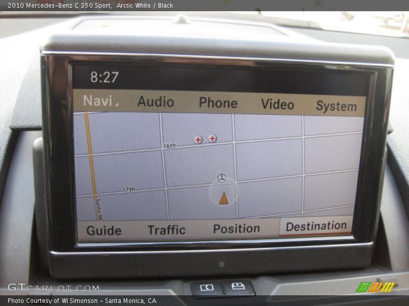 Arctic White / Black 2010 Mercedes-Benz C 350 Sport