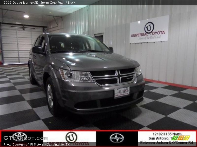 Storm Grey Pearl / Black 2012 Dodge Journey SE
