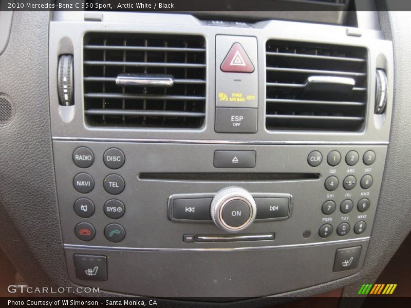 Arctic White / Black 2010 Mercedes-Benz C 350 Sport