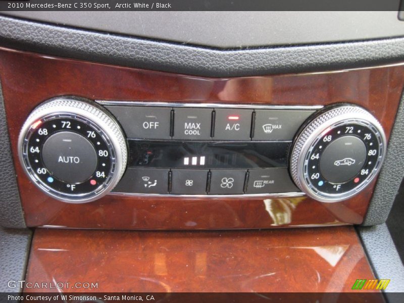 Arctic White / Black 2010 Mercedes-Benz C 350 Sport
