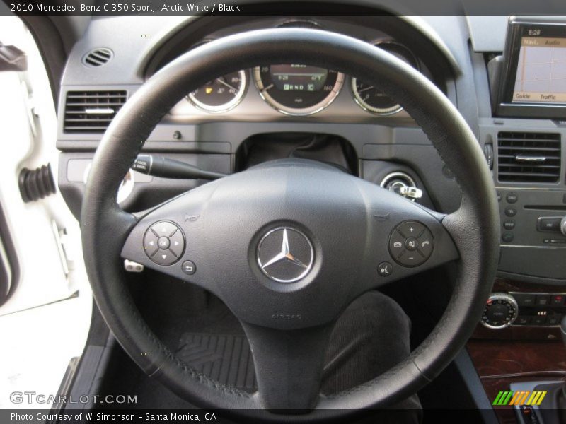 Arctic White / Black 2010 Mercedes-Benz C 350 Sport