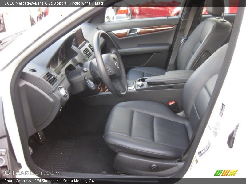 Arctic White / Black 2010 Mercedes-Benz C 350 Sport