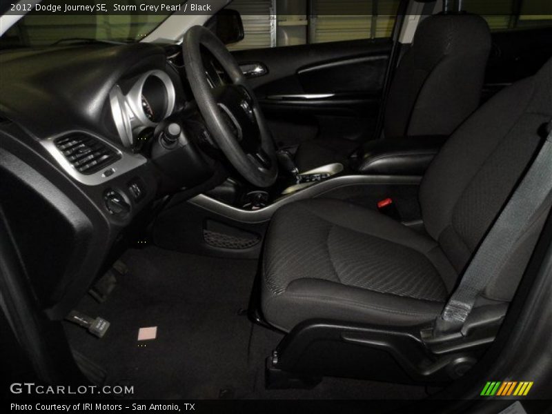 Storm Grey Pearl / Black 2012 Dodge Journey SE