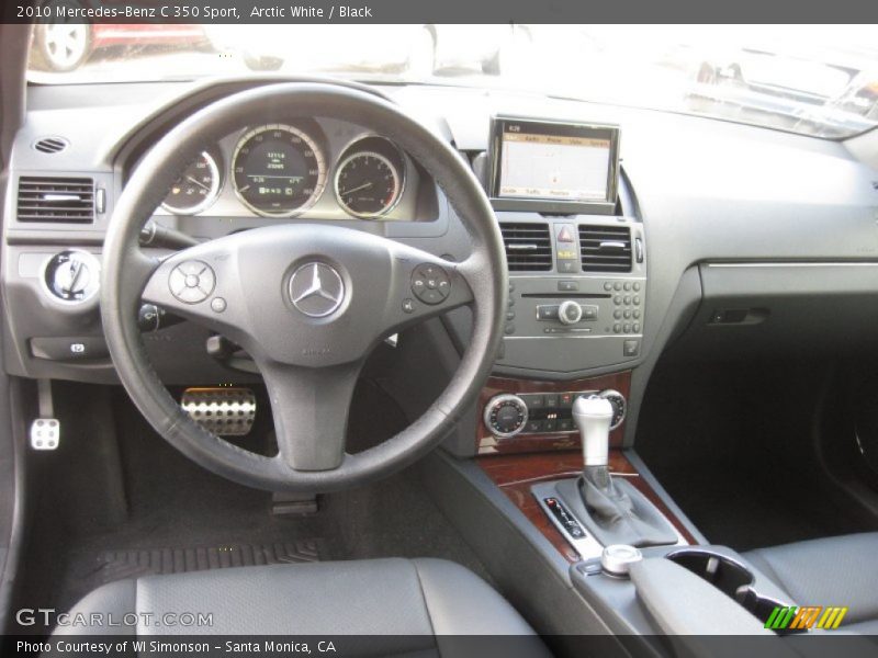 Arctic White / Black 2010 Mercedes-Benz C 350 Sport
