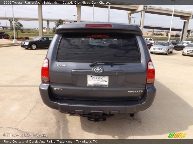 Galactic Gray Mica / Dark Charcoal 2006 Toyota 4Runner Sport Edition 4x4
