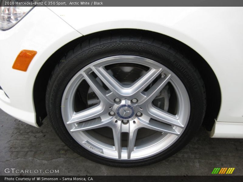 Arctic White / Black 2010 Mercedes-Benz C 350 Sport
