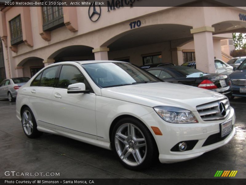 Arctic White / Black 2010 Mercedes-Benz C 350 Sport
