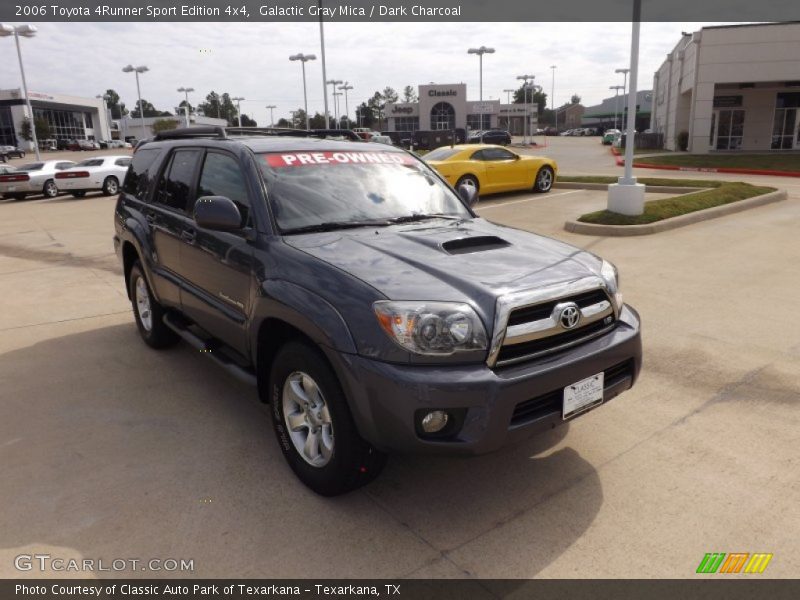 Galactic Gray Mica / Dark Charcoal 2006 Toyota 4Runner Sport Edition 4x4