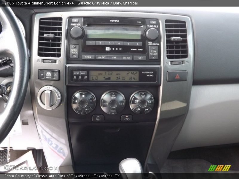 Galactic Gray Mica / Dark Charcoal 2006 Toyota 4Runner Sport Edition 4x4