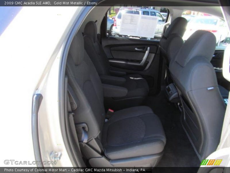 Gold Mist Metallic / Ebony 2009 GMC Acadia SLE AWD