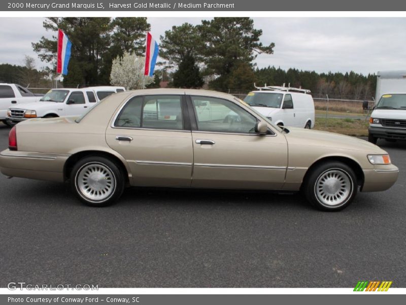 Harvest Gold Metallic / Medium Parchment 2000 Mercury Grand Marquis LS