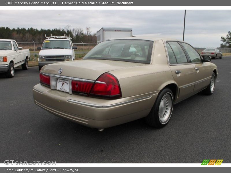 Harvest Gold Metallic / Medium Parchment 2000 Mercury Grand Marquis LS