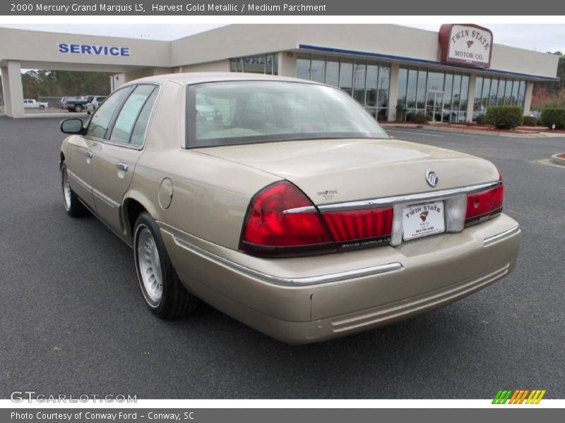 Harvest Gold Metallic / Medium Parchment 2000 Mercury Grand Marquis LS