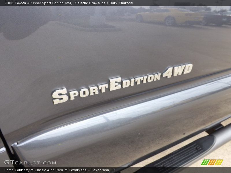 Galactic Gray Mica / Dark Charcoal 2006 Toyota 4Runner Sport Edition 4x4
