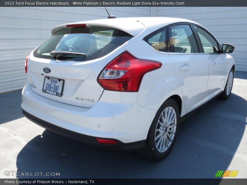 White Platinum / Electric Medium Light Stone Eco-friendly Cloth 2013 Ford Focus Electric Hatchback