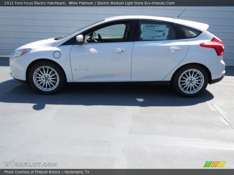 2013 Focus Electric Hatchback White Platinum