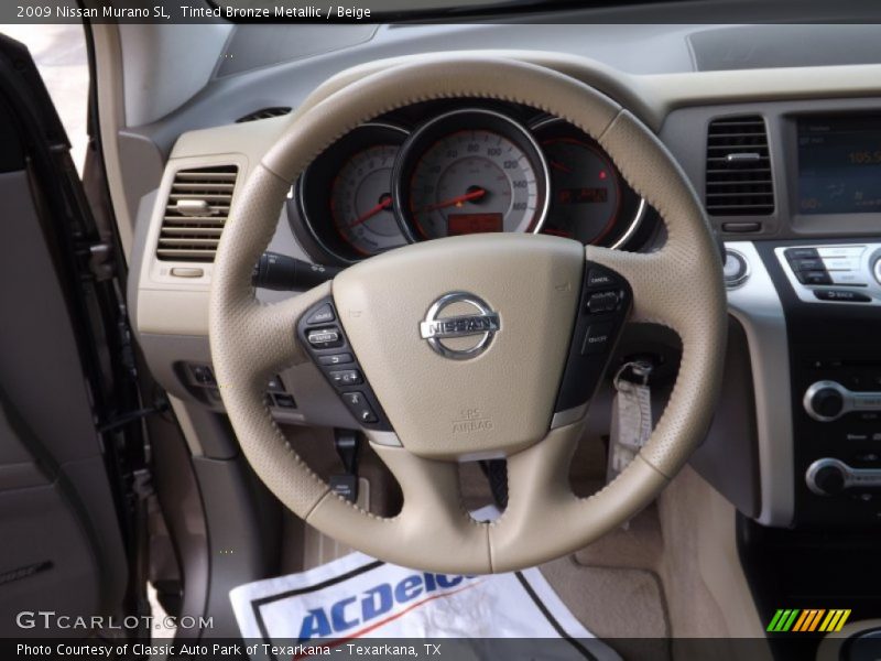Tinted Bronze Metallic / Beige 2009 Nissan Murano SL