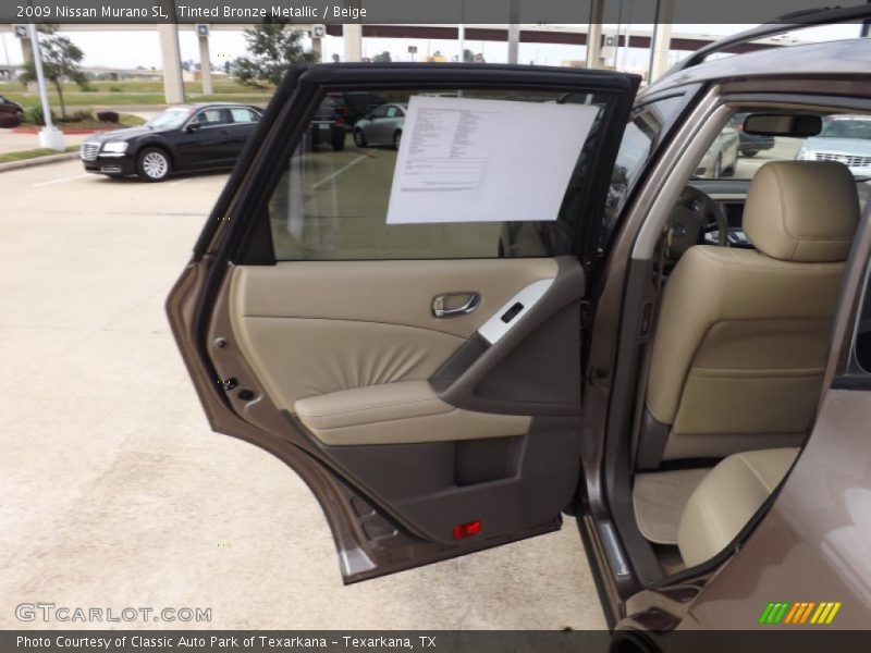Tinted Bronze Metallic / Beige 2009 Nissan Murano SL