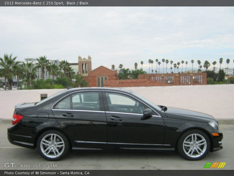 Black / Black 2013 Mercedes-Benz C 250 Sport