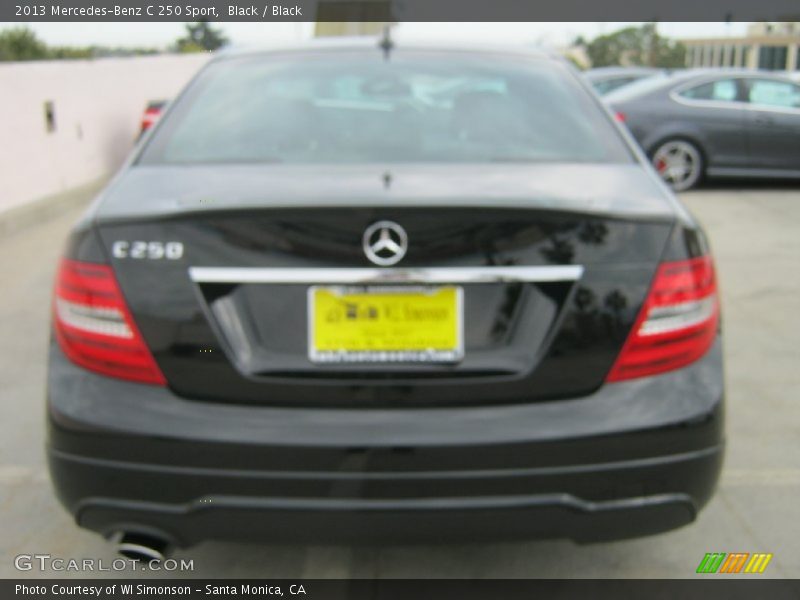 Black / Black 2013 Mercedes-Benz C 250 Sport