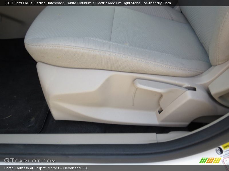 White Platinum / Electric Medium Light Stone Eco-friendly Cloth 2013 Ford Focus Electric Hatchback