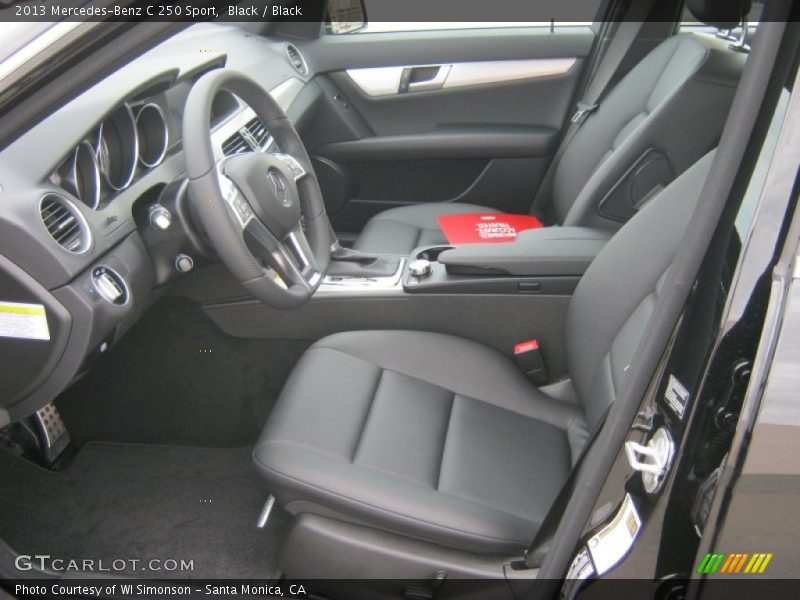Black / Black 2013 Mercedes-Benz C 250 Sport