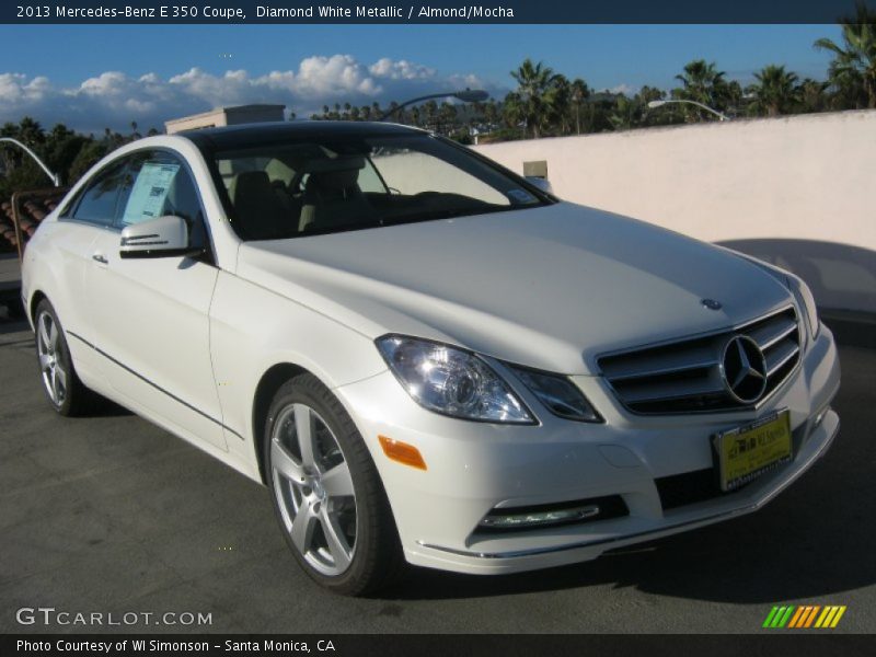 Diamond White Metallic / Almond/Mocha 2013 Mercedes-Benz E 350 Coupe