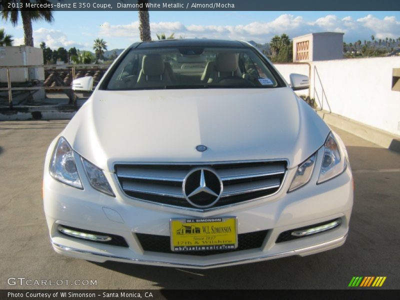 Diamond White Metallic / Almond/Mocha 2013 Mercedes-Benz E 350 Coupe