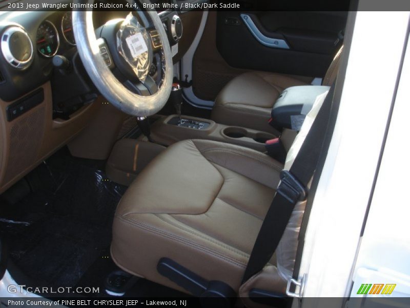 Bright White / Black/Dark Saddle 2013 Jeep Wrangler Unlimited Rubicon 4x4