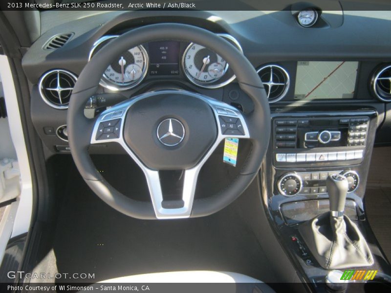 Arctic White / Ash/Black 2013 Mercedes-Benz SLK 250 Roadster