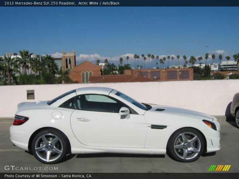 Arctic White / Ash/Black 2013 Mercedes-Benz SLK 250 Roadster