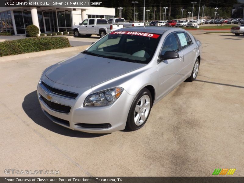 Silver Ice Metallic / Titanium 2012 Chevrolet Malibu LS