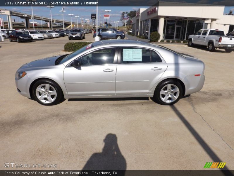 Silver Ice Metallic / Titanium 2012 Chevrolet Malibu LS
