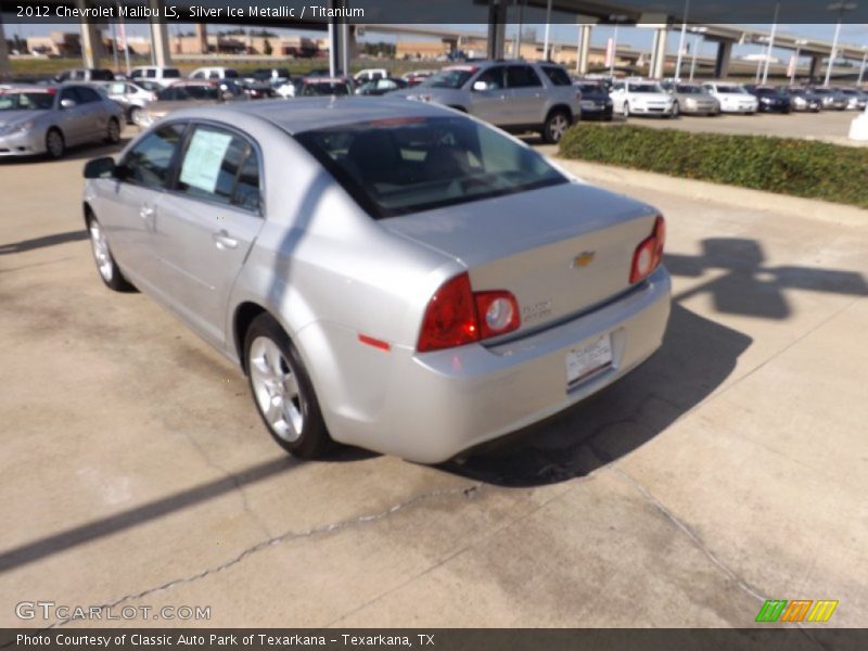 Silver Ice Metallic / Titanium 2012 Chevrolet Malibu LS