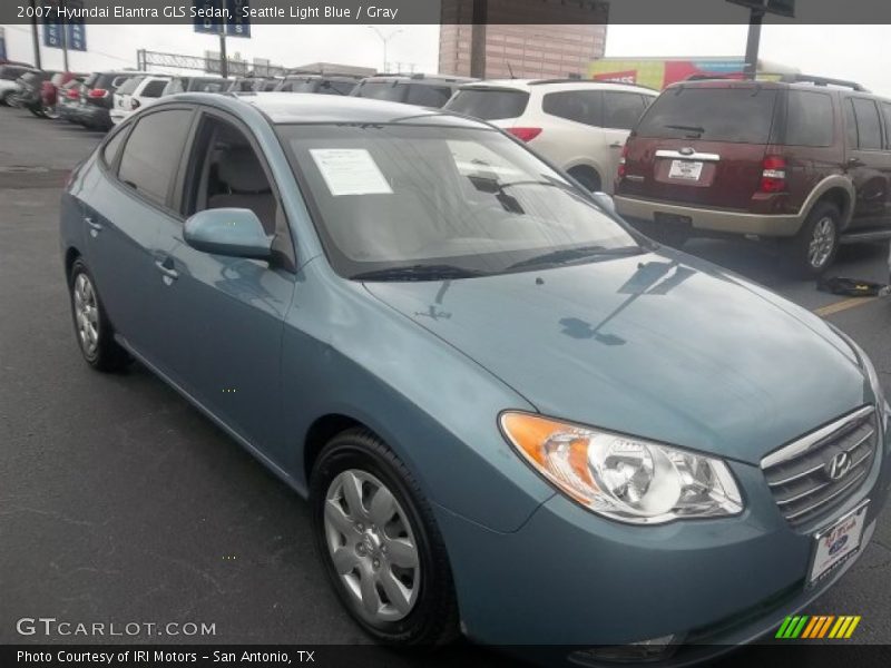 Seattle Light Blue / Gray 2007 Hyundai Elantra GLS Sedan