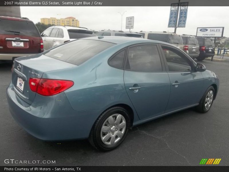 Seattle Light Blue / Gray 2007 Hyundai Elantra GLS Sedan