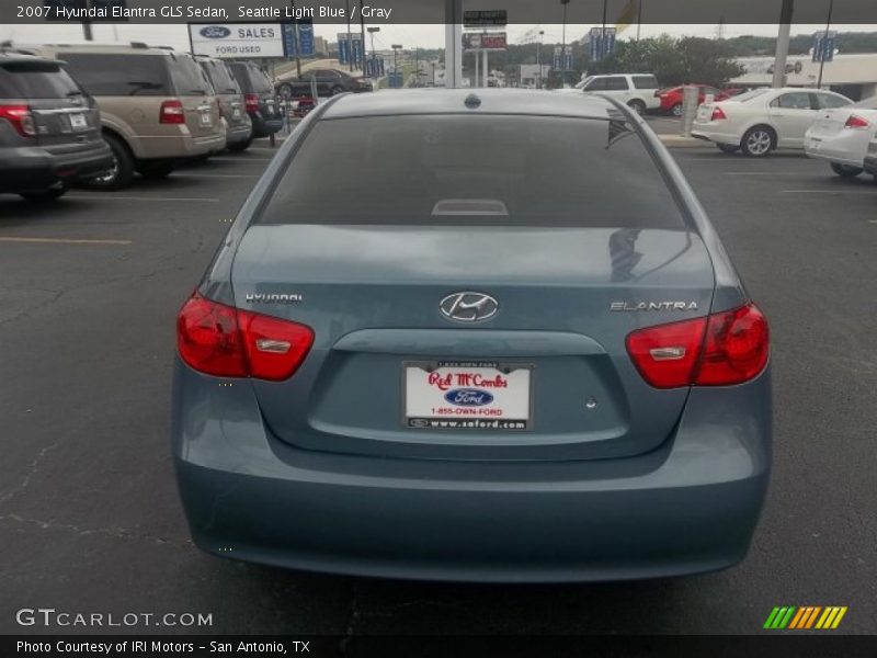 Seattle Light Blue / Gray 2007 Hyundai Elantra GLS Sedan