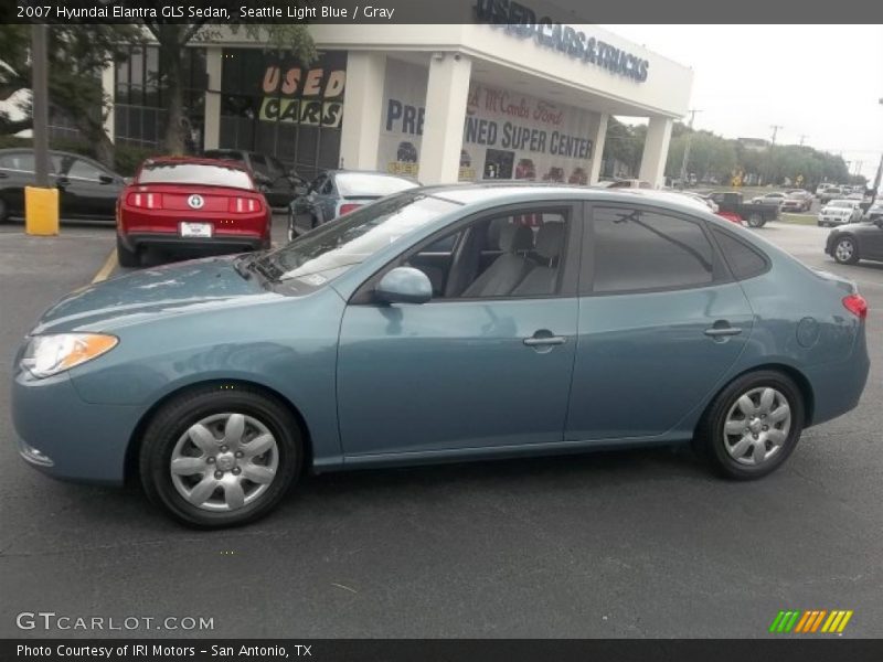 Seattle Light Blue / Gray 2007 Hyundai Elantra GLS Sedan