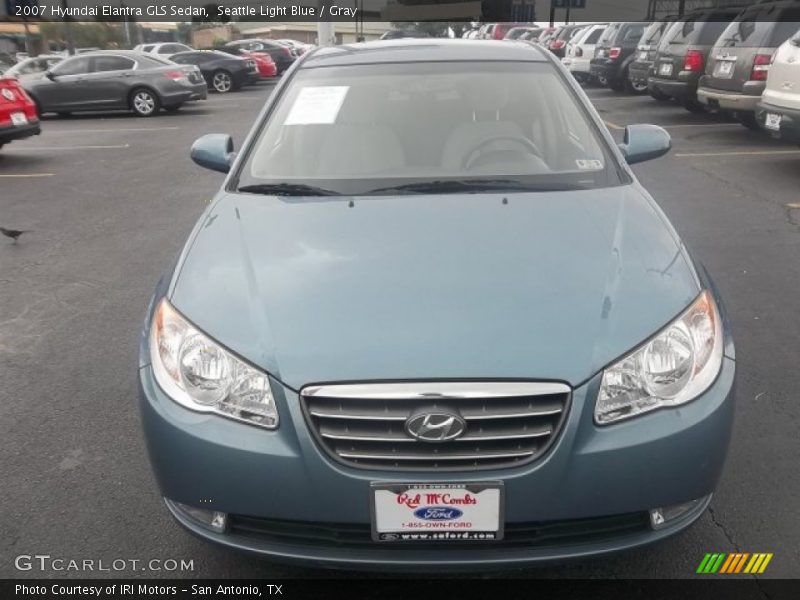 Seattle Light Blue / Gray 2007 Hyundai Elantra GLS Sedan